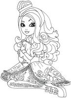 kolorowanki  Ever After High postać z bajki i lalka dla dziewczynki, malowanki do wydruku do pokolorowania kredkami nr  9